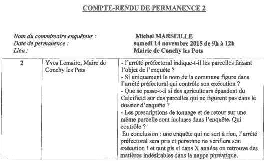 témoignage M. Lemaire - Maire de Conchy-les-Pots
